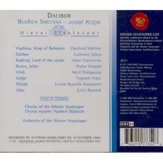 SMETANA - Krips - Dalibor (Live Wien 19 - 11 - 1969 sung in German) Live Wien 19 - 11 - 1969 sung in German..